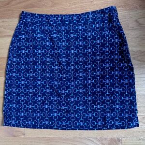 Navy blue pattern E Pro golf skort size 8